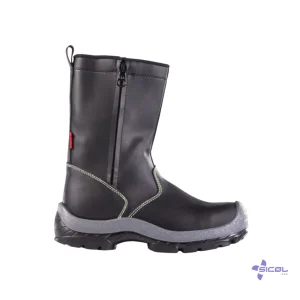 Bota Soldador Negra Pu - Negro