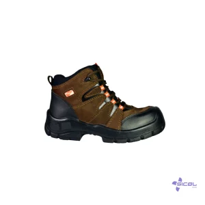 Bota Tipo Teni 4059 Cuero Nobuck Naranja - Cafe-Naranja