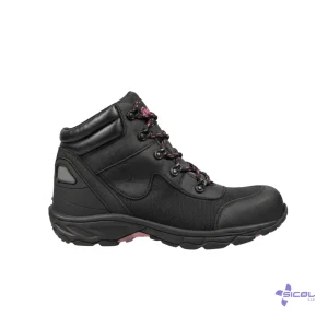Bota Work Negra-Rosada - Negro-Fucsia