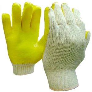 Guante Poliester Latex Amarillo - Amarillo