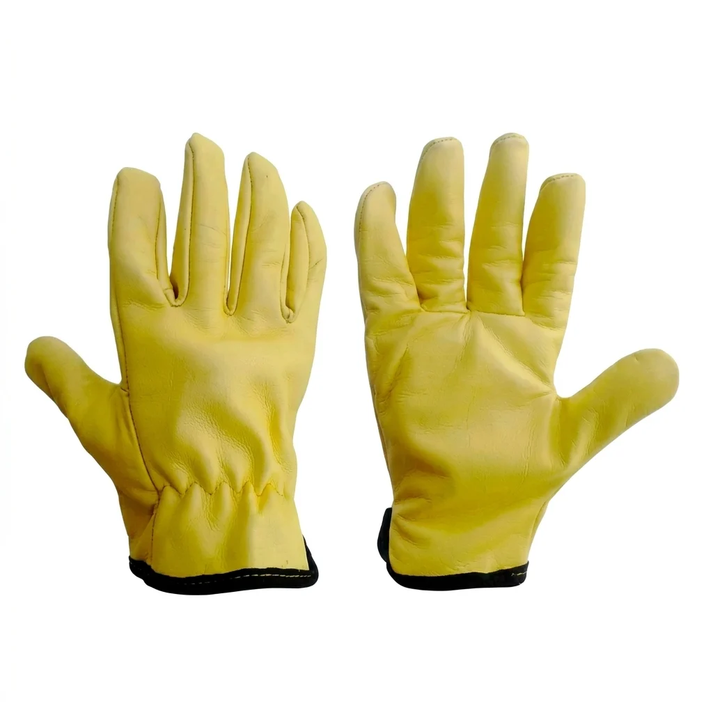 Guante Vaqueta Sencillo - Amarillo